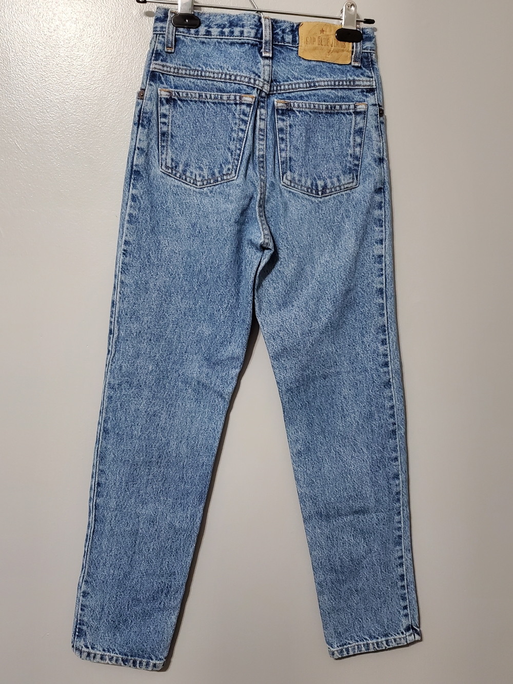 Vintage GAP Easy Fit Slim Stone Wash Straight Leg Denim Kids Jeans Boy Size 14 - Picture 4 of 8